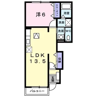 エイムス・ガーデン【1階】の間取り