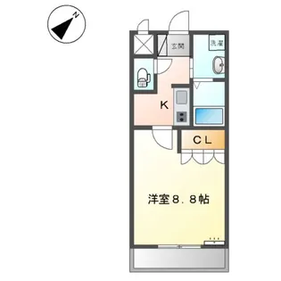 フレグランス【201号室】の間取り