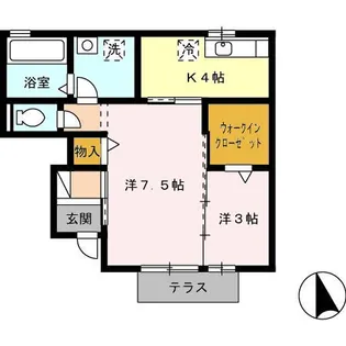 ロゼッリーナ6【102号室】の間取り