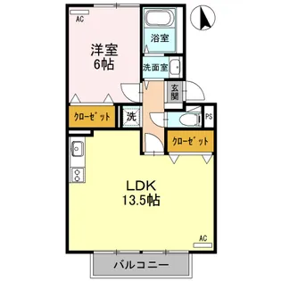 プレジールマーチ A【2階】の間取り
