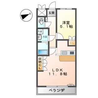 グランデール【2階】の間取り