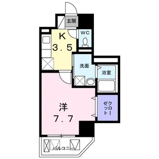 ディアコート武蔵【5階】の間取り