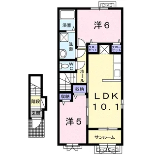 フォルトゥーナ【2階】の間取り