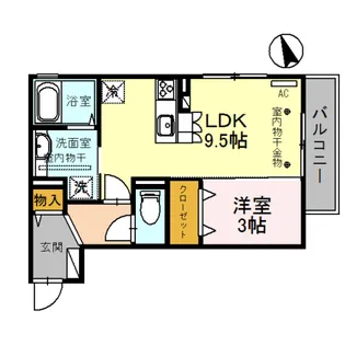 ゼフィール【2階】の間取り