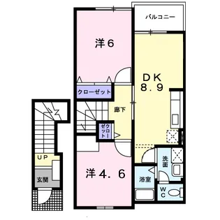 ピュアランドⅡ【2階】の間取り