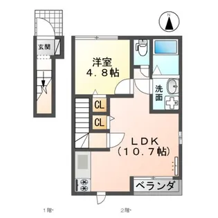 サンセットヒルズⅡ【2階】の間取り