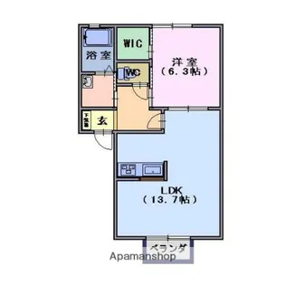 アルティメット【202号室】の間取り
