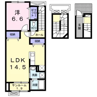 ボヌールメゾンⅦ【3階】の間取り