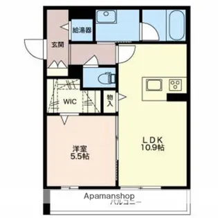 ノルビー【205号室】の間取り