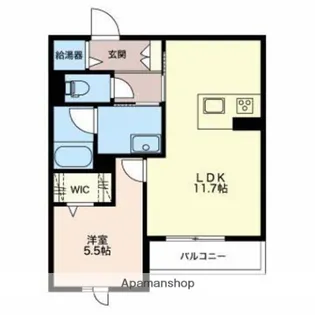 ノルビー【101号室】の間取り