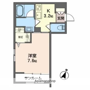 さくら【102号室】の間取り