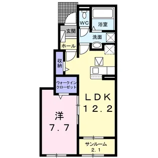 ファルファーラ Ⅱ【1階】の間取り