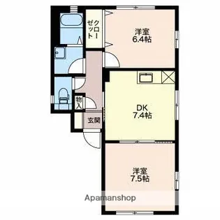 メイ・ディアス【101号室】の間取り