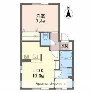 フォーレスSACHI【2階】の間取り