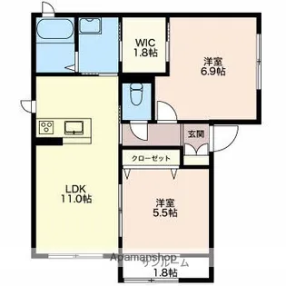 PIROUETTE【201号室】の間取り
