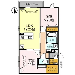 ブラン・フェリーチェ【3階】の間取り