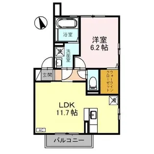 リージェントスクエア A【2階】の間取り