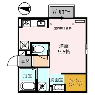 フルーリィア【1階】の間取り