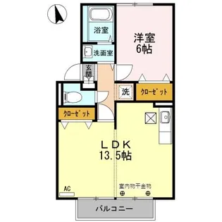 プレジールマーチ A【1階】の間取り