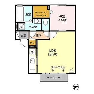 アルト スフィーダ B【1階】の間取り