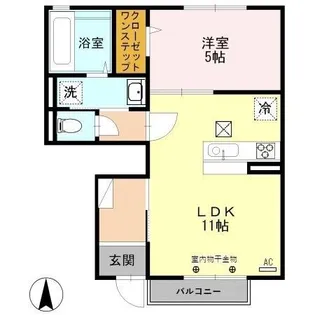 アルト アルベロ【1階】の間取り