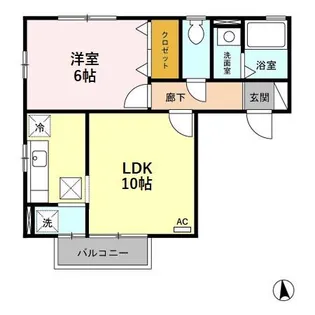 リビングタウン安原 C【1階】の間取り