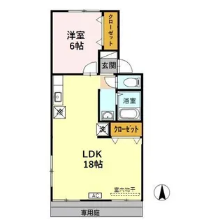 ウエスタンパーク8【1階】の間取り