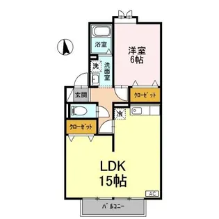 イーハトーヴⅡ【1階】の間取り