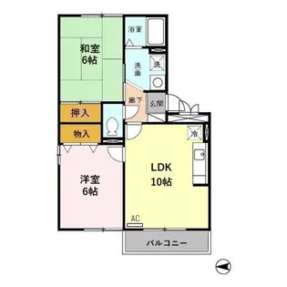 フレアコート矢木【3階】の間取り