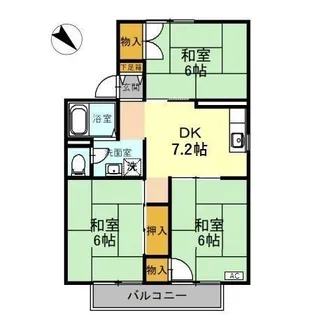 パレーシャル太陽【2階】の間取り