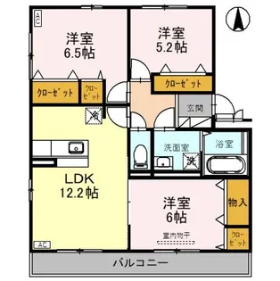 リビングタウン東金沢 A【1階】の間取り