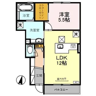 文椿館【1階】の間取り