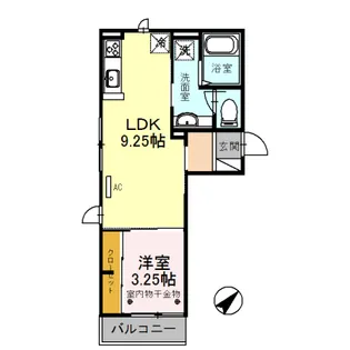 ウエスト アール【3階】の間取り