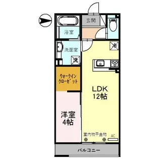 アミル【1階】の間取り