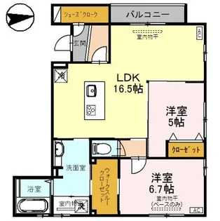 オッツREIWA【2階】の間取り