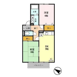 セジュール ノエル A【2階】の間取り