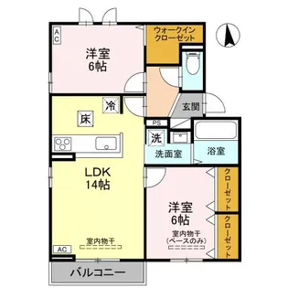 ライラック【1階】の間取り