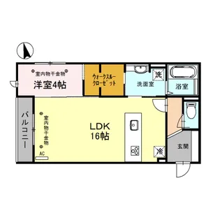 ウエスト金沢【2階】の間取り