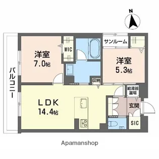 ポルターナⅠ【1階】の間取り