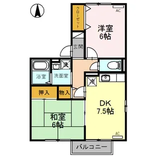 カプリコーン・K【2階】の間取り