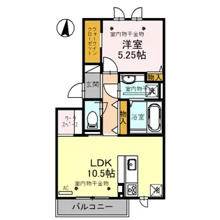 Glycine (グリシーヌ)【3階】の間取り
