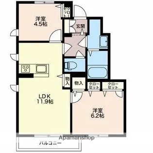 SH・欅【1階】の間取り