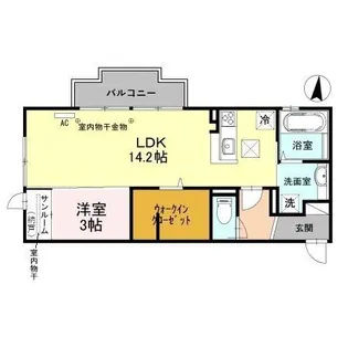 カサベルデVII【1階】の間取り