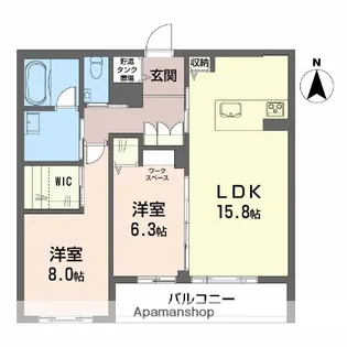リノア泉が丘【2階】の間取り