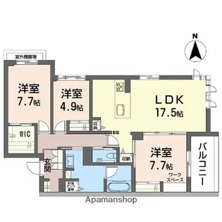 リノア泉が丘【2階】の間取り