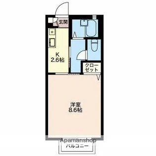レフィナード【1階】の間取り