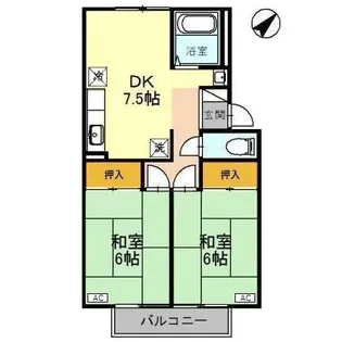 プレジュール中村【1階】の間取り