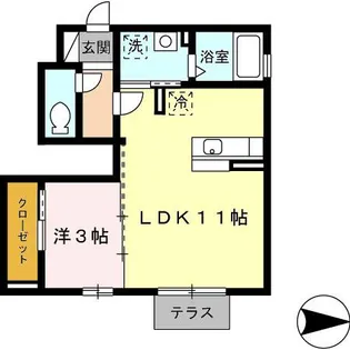 アリッサム【1階】の間取り