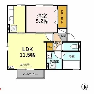 ALEGRIA(アレグリア)【2階】の間取り