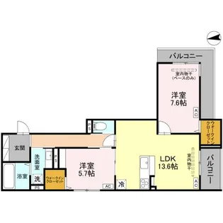 COEUR八日市(クールヨウカイチ)【3階】の間取り